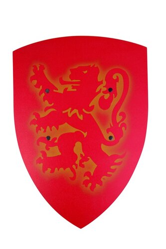 VAH Houten Ridder Schild - Bergische Leeuw Rood/Goud