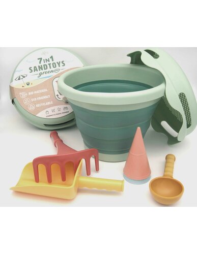 Compac Toys 7-in-1 zandspeelgoed Bio-Green 