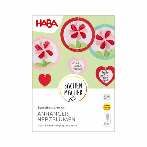Haba Knutselset - Hangers Hartjes en Bloemen 5+