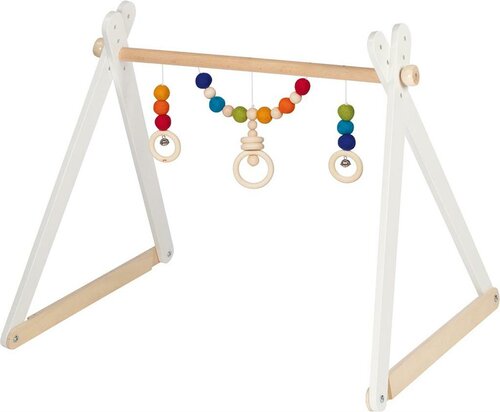 Goki houten Baby Gym Regenboog Viltkralen