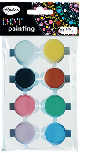 Aladine Dot Painting Set 8 Kleuren