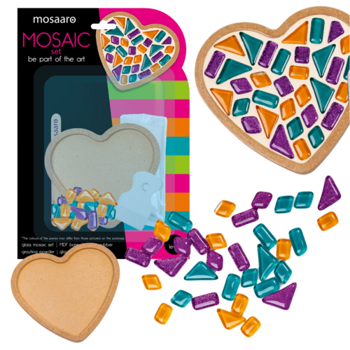 Mosaaro Mozaiek set Glas Mozaiek Hart