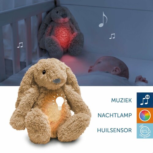 ZAZU - Knuffel met Licht en Geluid - Ro Beige