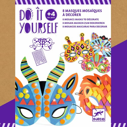Djeco DIY - Maskers maken - Jungledieren 4+