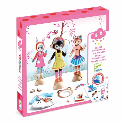 Djeco  Knutselset Aankleedpoppetjes Little Dressing