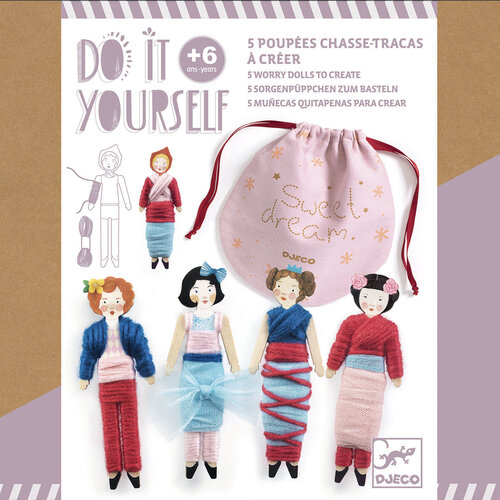 Djeco DIY - Zorgenpoppetjes maken - Sweet Night 6+