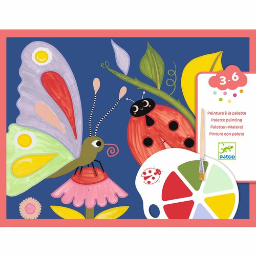 Djeco Verfset met palet - Creepy Crawlies