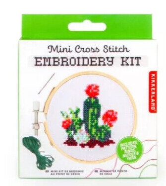 Kikkerland Mini Borduurset - Cactus 6+
