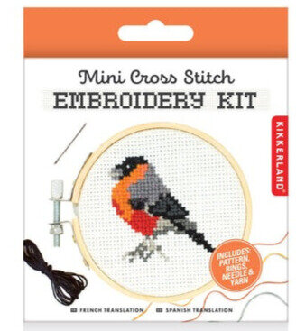 Kikkerland Mini Borduurset - Vogel 6+