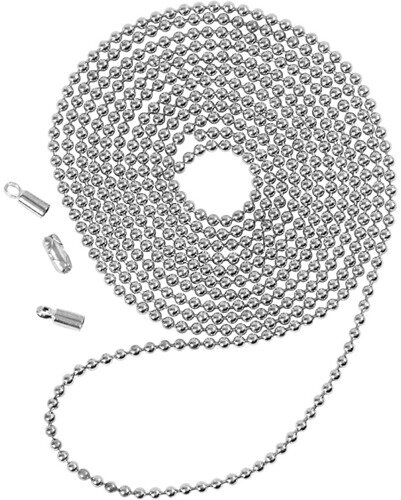 Balletjesketting Zilver 1.5mm 