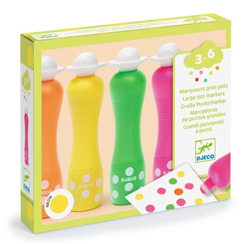 Djeco Foam Stempelstiften - Neon