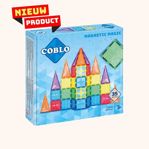 Coblo-Classic Glitter 35st. Magnetisch speelgoed
