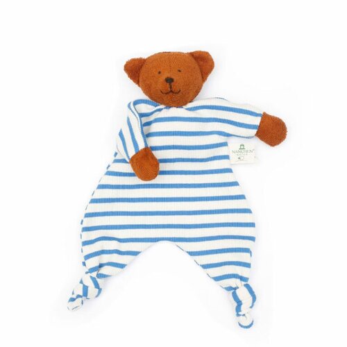 Nanchen Natur Knuffeldoekje - Beer Blauw