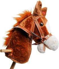 Playwood Houten Stokpaard met Geluid - Bruin Playwood Houten Stokpaard met Geluid - Bruin