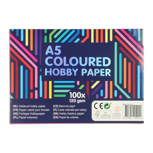 Set Gekleurd Hobbypapier A5