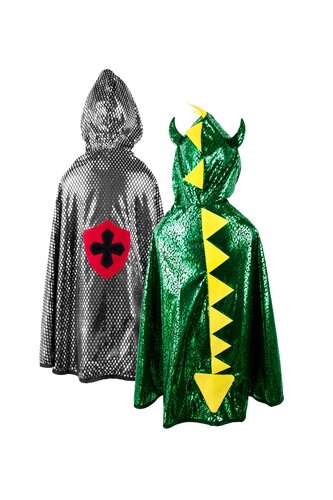 Great Pretenders Omkeercape - Dragon and Knight Cape 5-6 jaar Great Pretenders Omkeercape - Dragon and Knight Cape 5-6 jaar