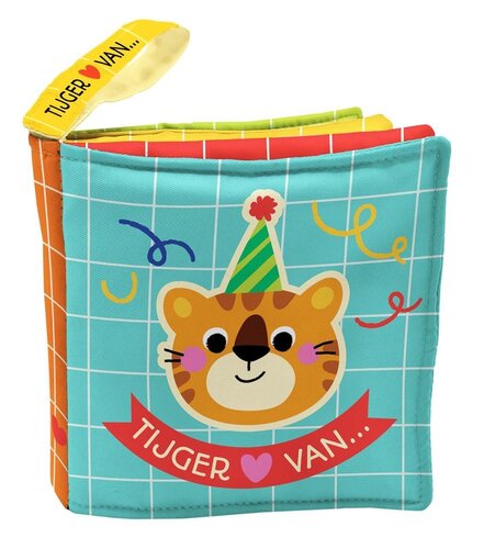 Knisperboekje vol liefde - Tijger houd van feest.