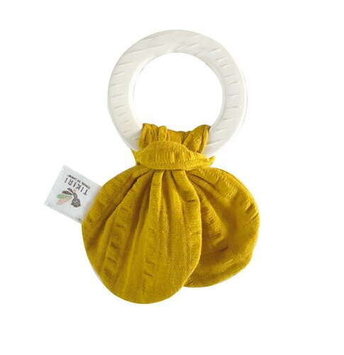 Tikiri Safari Bijtring met Knisper - Gele knoop