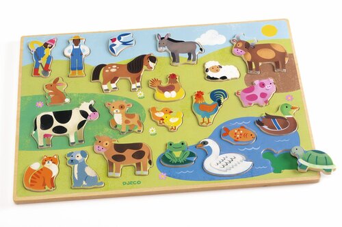Djeco Houten Puzzel Boerderijleven