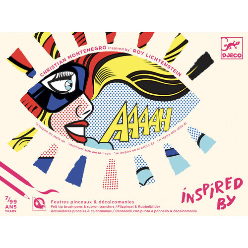 Djeco Inspired By Roy Lichtenstein - Superheroes 7+