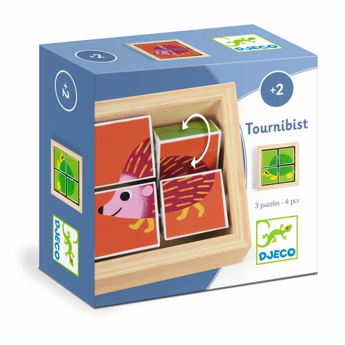 Djeco Houten Draaipuzzel Tournibist