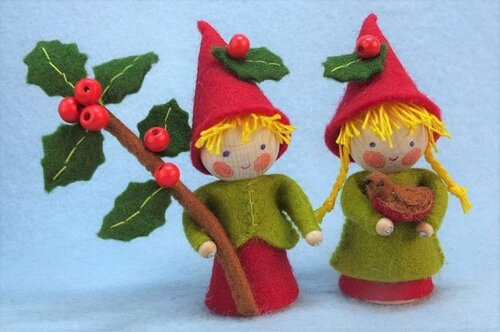 Atelier Pippilotta Twee Kleine kaboutertjes - Kerst