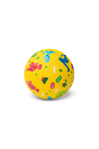 Little L – Rubber bal Dino’s Geel – 13 cm