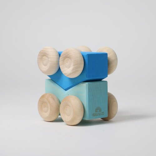 Grimm's Stacking Cars - Blue