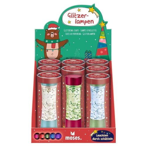 Kerst Glitter LED lamp - Shake and Shine 15cm