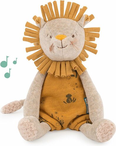 Moulin Roty Muziekknuffel "Sous mon Baobab" - Leeuw