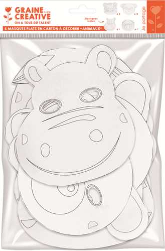 CC Dierenmaskers - 6 stuks