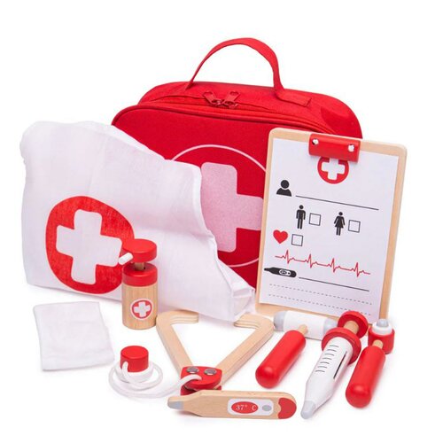 Bigjigs Houten Dokterset - 10 dlg.