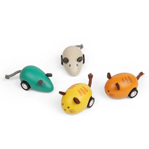 Bigjigs Pullback dieren  - Kat & Muis