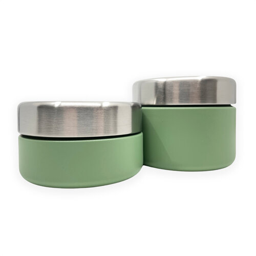 Smikkels RVS - SET Fruitbakjes 280 & 420ml - Groen