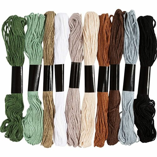 Creative Company Borduurgaren - Natuurlijke kleuren