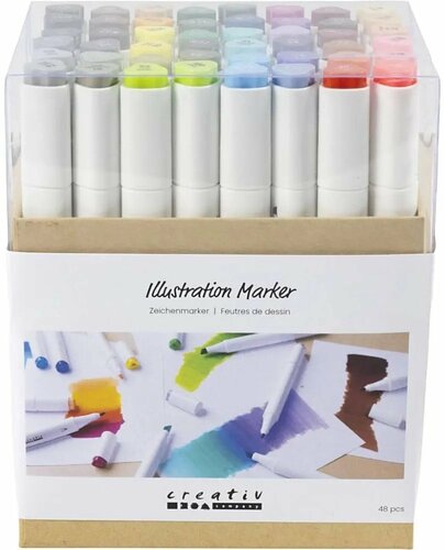 Creative Company Alcohol Markers - 48 Standaard Kleuren