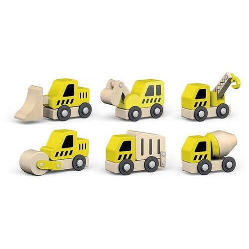 Viga Toys Kleine Bouwvoertuigen 18mnd+