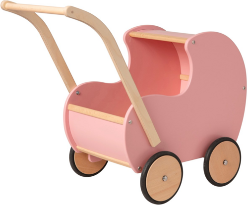Van Dijk Toys Houten Poppenwagen - Retro Rose 