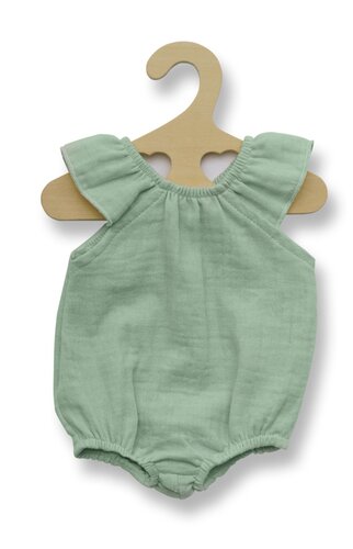 Heless Poppen Ondergoed - Rompertje met Ruches - Mintgroen maat 35-45
