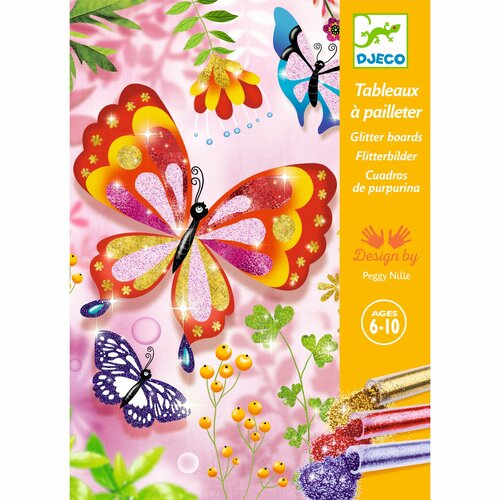 Djeco Glitterschilderijen - Glittervlinders 6-10 jaar