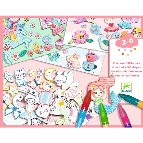 Djeco Creëren met 100 Vormen - Girls 3-6 jaar
