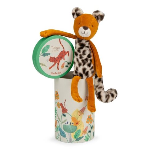 Moulin Roty Knuffel in Box "La forêt Mawa" - Taigo het Luipaard