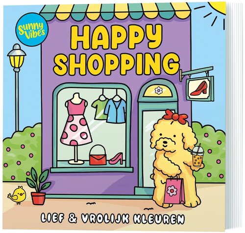 Lantaarn Kleurboek Sunny Vibes - Happy Shopping