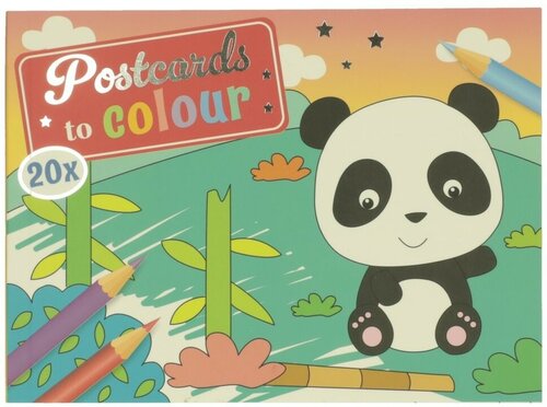 Wins Postkaarten om te Kleuren - Wilde Dieren