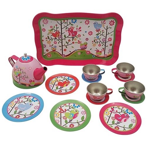 Playwood Speelgoed Servies in Doos - Vogeltjes