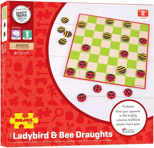 Bigjigs Damspel - Ladybird & Bee