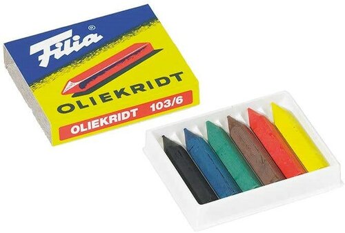 Filia oliekrijt assorti 6 kleuren