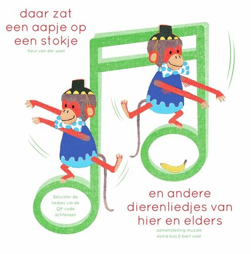Davidsfonds  Kartonboek - Daar zat een aapje op een stokje 1+