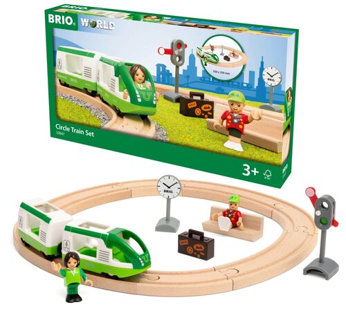 Brio houten Treinbaan - Cirkelvormige Treinset - 33847