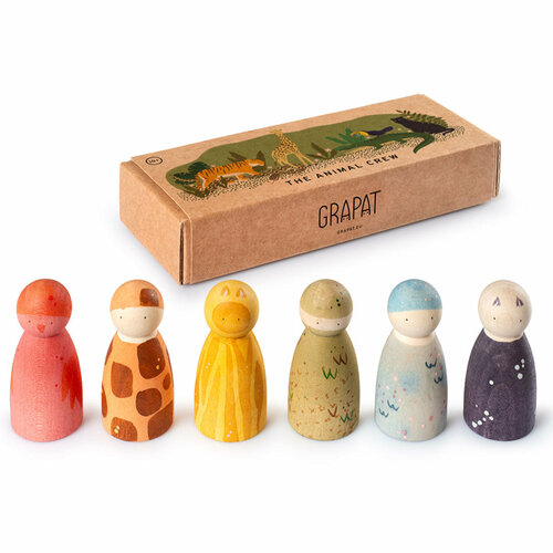 Grapat houten Speelset - The Animal Crew